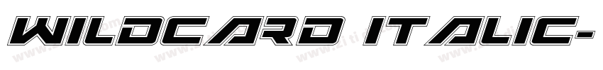 Wildcard Italic字体转换